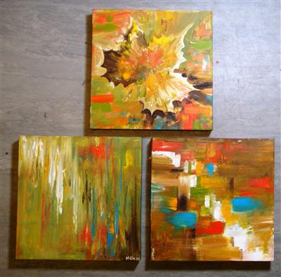 LS104 Patterns by Melanie McFadyen.jpg; LS104; Indescribable I, II &III; oil painting